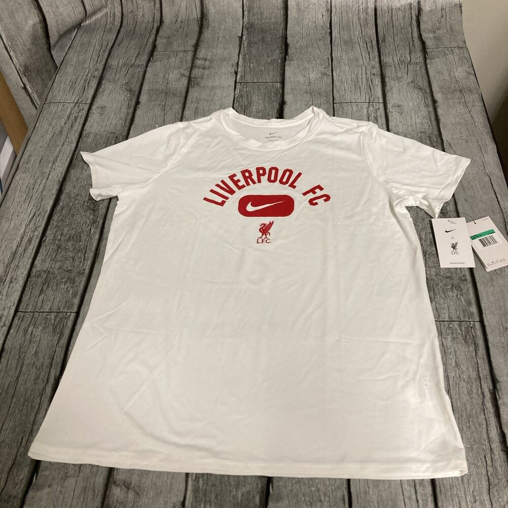 NWT Women’s Nike LFC Liverpool FC Lockup Legend Dri Fit Tshirt White XL Soccer